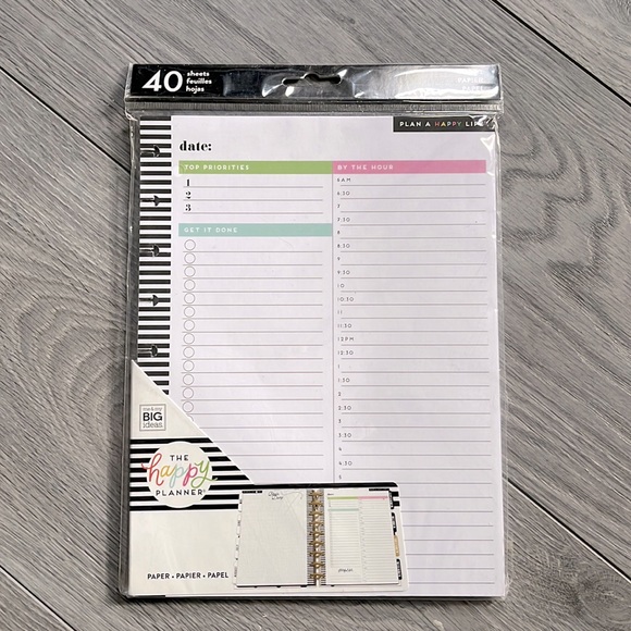 The Happy Planner Office Happy Planner Classic Size To Do List Sheets Poshmark